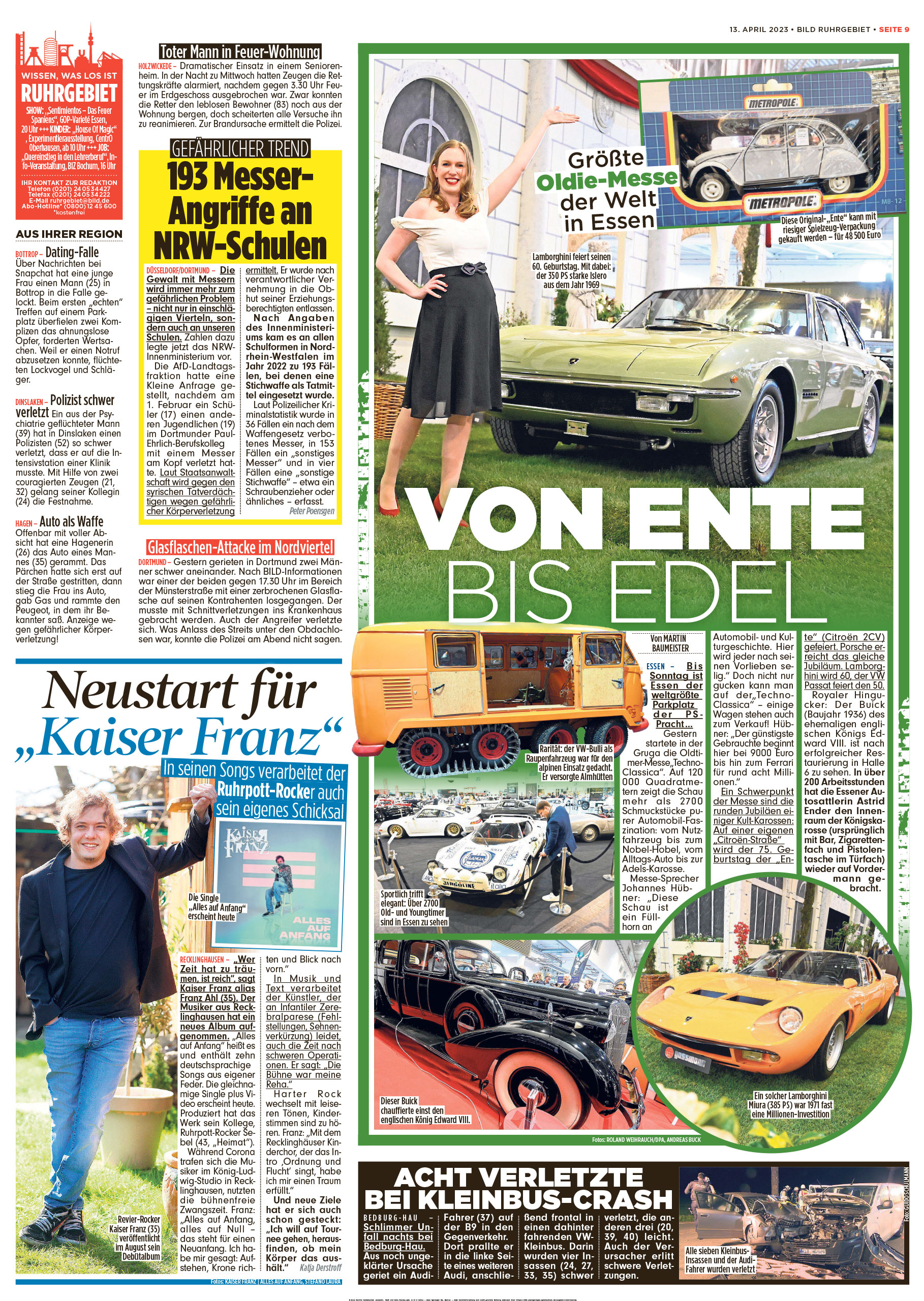 Autosattlerei-Masto-Bildzeitung-13.4.2023 zur Techno-Classica